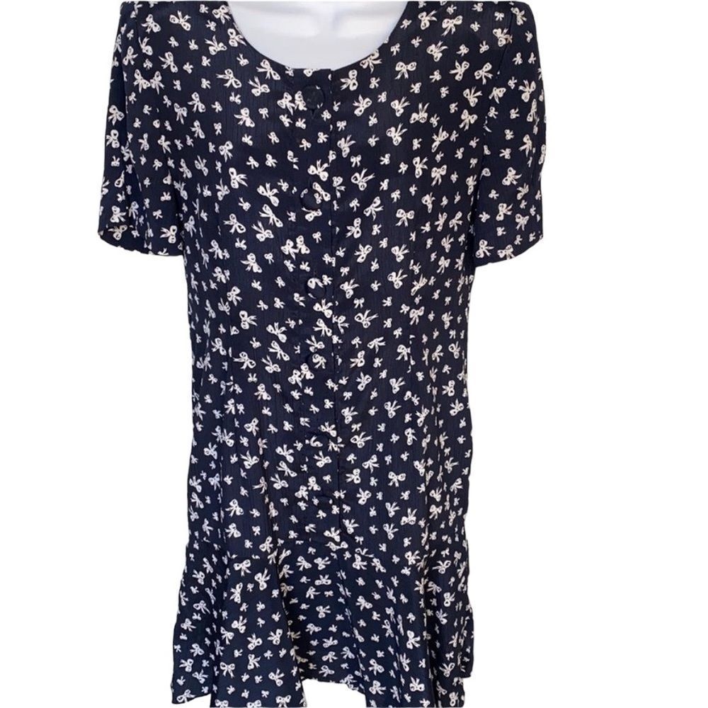 Vintage Classics by Leslie Fay blue dress size 8
